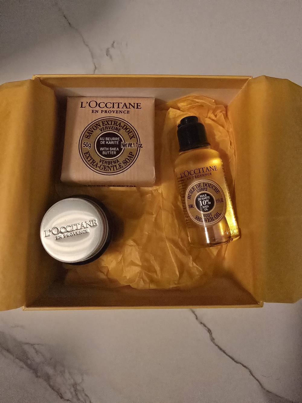 L'OCCITANE Mini Gift Set with Yellow Packaging
